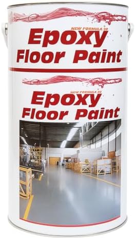 Epoxy Resin Floor Paint by Ask Coatings. for Garage, Industrial and Domestic. 5L (Safety Yellow)
