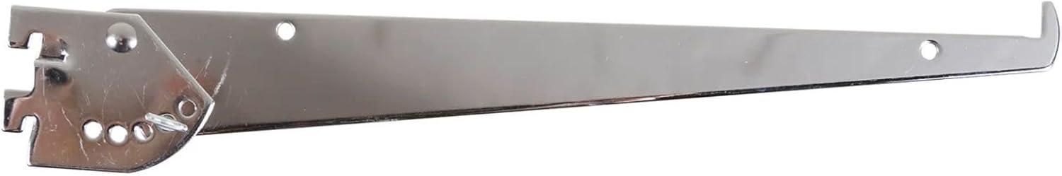 Econoco Tap-in Shelf Brackets, Adjustable 12" Brackets for Slotted Standards, Pack of 25