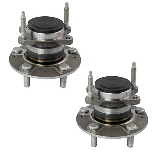 Image of TRQ Rear Driver and Passenger Side Wheel Bearing and Hub Assembly Set 2 Piece Compatible with 2010-2013 Kia Forte 2010-2013 Forte Koup