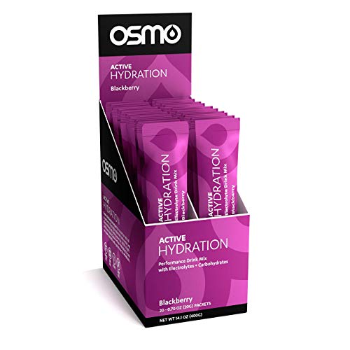 Osmo Nutrition Active Hydration | 20-Count Single Serve Box | During-Exercise Electrolyte Powdered Drink | Fastest Way To Rehydrate | All Natural Ingredients (Blackberry, 20 Grams) #TOP7