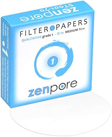 Filter Paper 7 cm Lab Qualitative Filter Paper for Chemistry, Standard Qualitative Grade 1-Medium Flow 70mm(100 Discs)