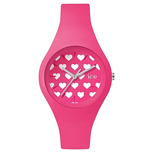 Ice-Watch - ICE love 2016 Pink Heart - Montre rose pour femme avec bracelet en silicone - 001479 (Small)