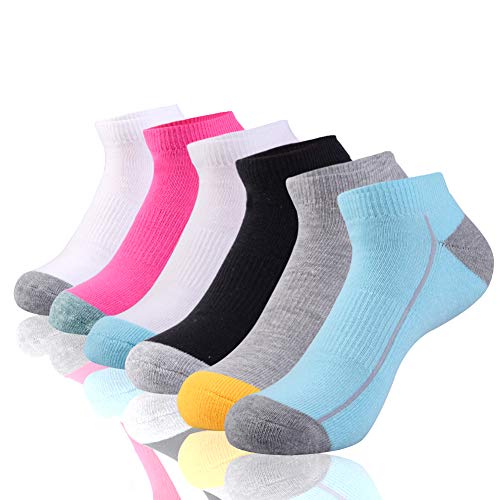 Womens Low Cut Ankle Athletic Socks Cushioned Running with Arch Support for Sports