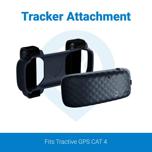Image of Tractive GPS Cat 4 Tracker Harness Attachment, for Cat Walks with Peace of Mind, Velcro Straps, Black