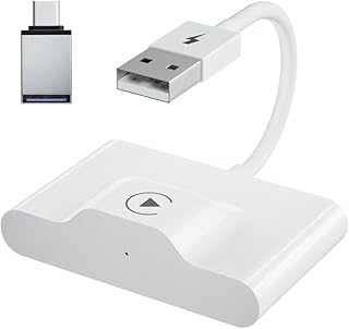 Wireless Carplay Adapter, Apple WiFi Carplay USB Dongle for Factory Wired to Wireless Carplay for iPhone, Support Online Update Plug & Play,Fit for Cars from 2015 & iPhone iOS 10+