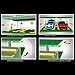 Parking Garage for Speed Champions Race Car, DIY 3-Layer Parking Display Case Building Blocks Set (Not Include Race Car Model)