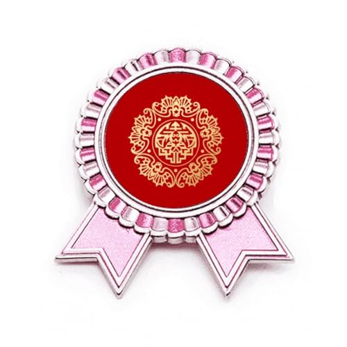Broche ronde en chinois pour fêter vos victoires avec style