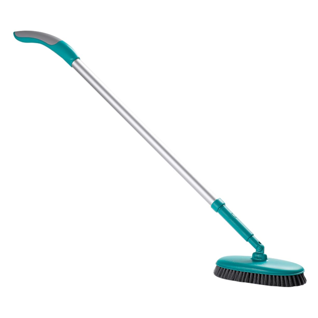 COOLHIYA Long Handle Floor Brush with Soft Bristles Tile Cleaner for Easy Floor and Bathroom Cleaning for Tiles Floors and Bathtubs Green
