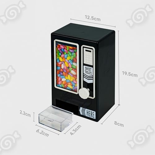 YOBRO Süßigkeitenautomat, süßer Wending Machine für den Schreibtisch, manuelle Süßigkeitenmaschine, Geburtstags- und für Mädchen, Freunde (Dark)