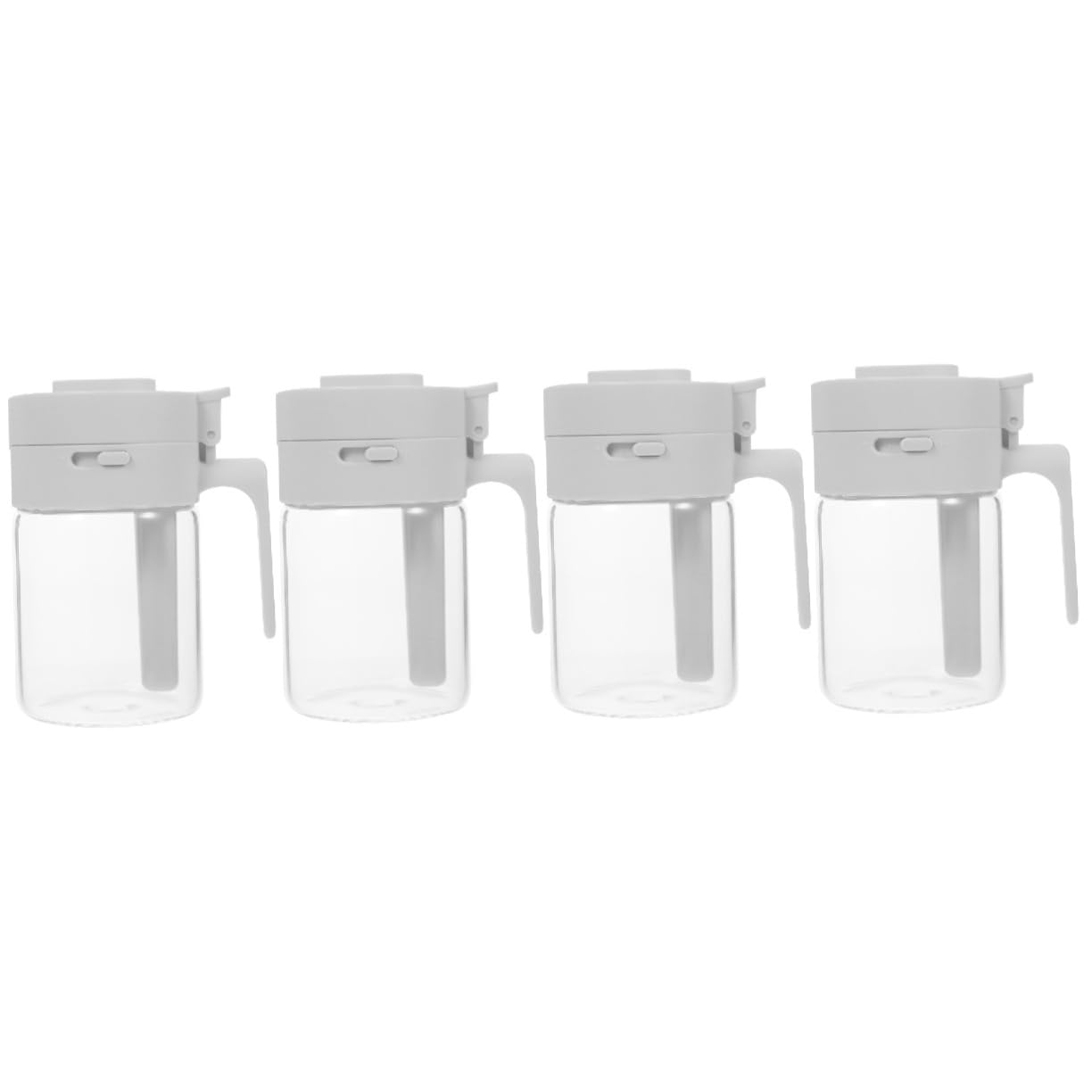 Conteneur hermétique pour sel et poivre : set de 4 pièces durables en acier inox