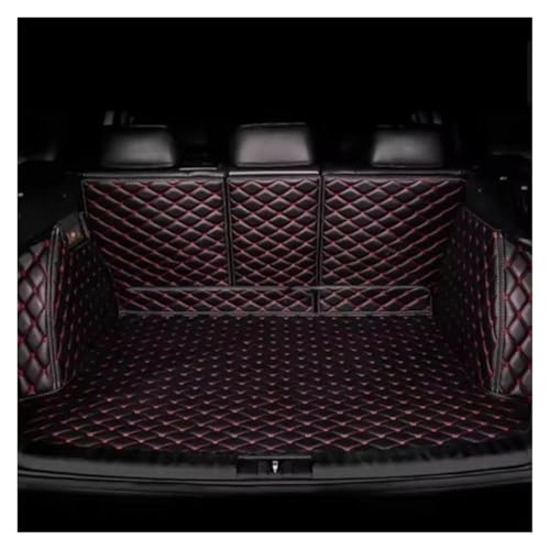 Tapis de coffre Ford Edge 5 places (2015-2021) - Protection coffre intégrale noir rouge