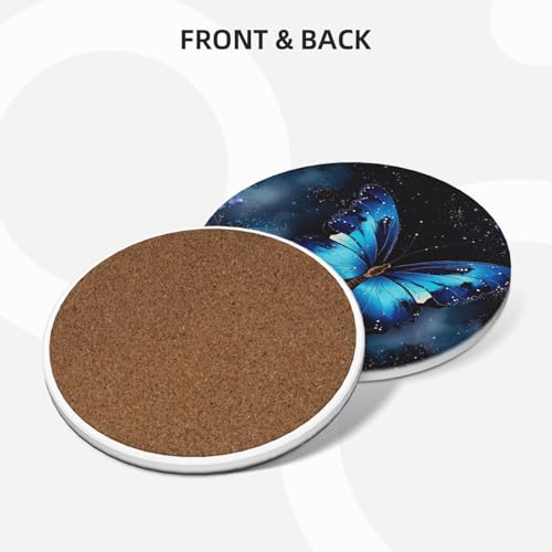 Dessous de verre pour boisson céramique absorbant lot de 6 avec support décoration - 3