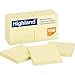 Highland Notes, 3 x 3-Inches, Yellow, 24-Pads/Pack (4)