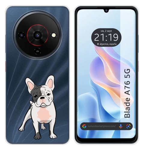 Tumundosmartphone Funda Silicona para Zte Blade A76 5G diseño Perros 06 Dibujos