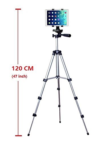 41 Inch Camera Tripod and Tablet Mount Holder Stand for Ipad Pro 9.7,Ipad Air 2 1,Ipad 4 3 2