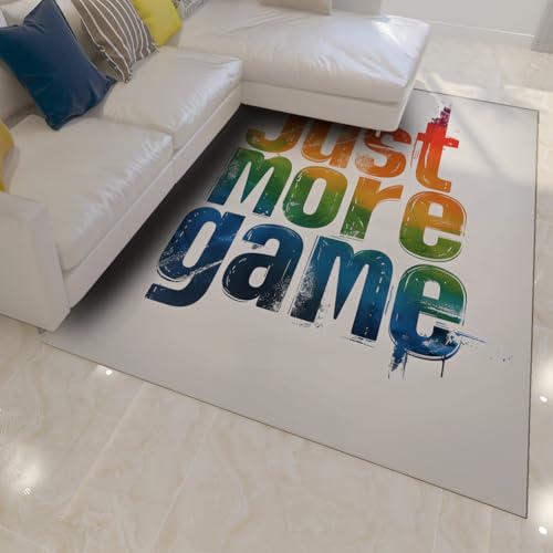 Tapis 160x230cm moderne Graffiti Letter doux lavable antidérapant - 3