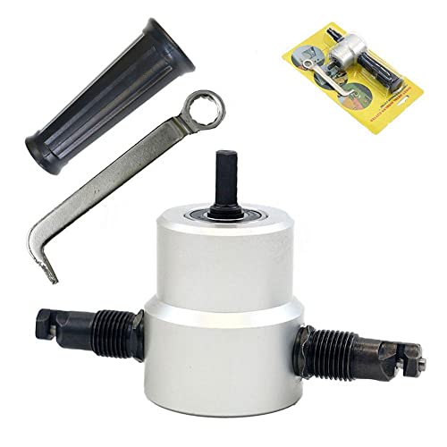 Sheet Metal Cutting Nibble Metal Cutting Double Head Nibbler Blade Saw Cutter Tool Drill Accessory Metal Cutting Machine