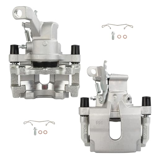 Image of SCITOO 19B3896 19B3897 Rear Left & Right Disc Brake Calipers Assembly w /Bracket For Jaguar For S-Type /For Vanden Plas /For XF /For XJ /For XJ8 /For XK /For XKR