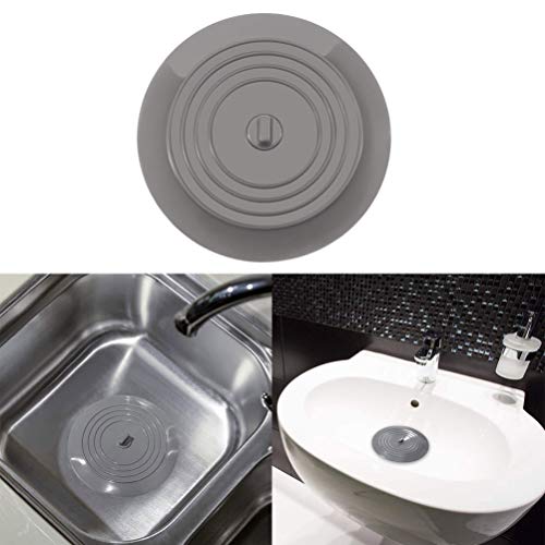 Plugue de silicone para banheira Hemoton, plugue de drenagem de silicone para banheira, tampas de ra