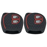 Yhenlovtt Mando a distancia de 2 botones con funda compatible en color negro Splash Key Car Swift Ignis Vitara Liana Wagon R Silicone Sx4 Scr