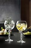 Fabriqué dans l'UE DIAMANTE Lot de 2 Verres à gin Copa « Mixologist » en Cristal, Parfaits pour Les Cocktails, Coffret Cadeau Bordeaux
