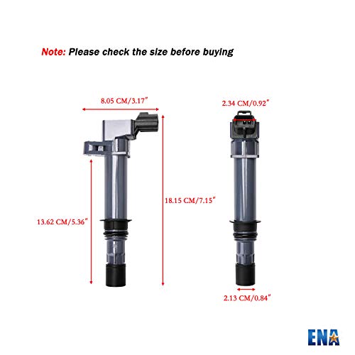 Ena Set Of 6 Ignition Coil Pack Compatible With Jeep Dodge Ram Mitsubishi Cherokee Liberty Commander Dakota Durango Nitro 1500 3.7L V6 Replacement For Uf270 Uf297 Uf399 #TOP5