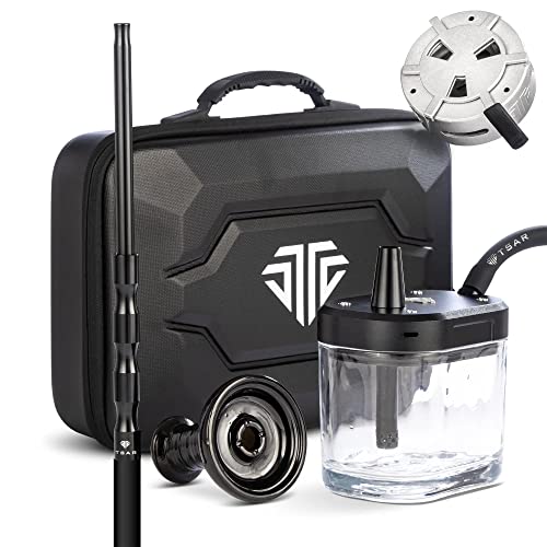Chicha GoFast Tsar Noir - Chicha kit complet avec mallette et système de chauffe - Chicha portable