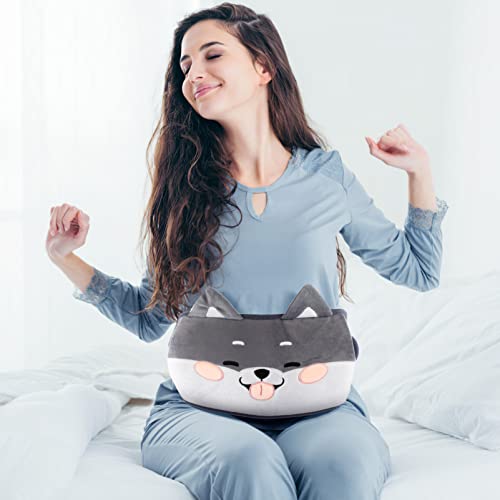 Luxshiny Garrafa De Água Quente Capa Bolsa De Água Quente De Borracha Capa De Malha E Capa De Cintur