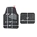 FH Group Automotive Floor Mats - Heavy-Duty Rubber Floor Mats for Cars, Universal Fit Full Set, Climaproof Floor Mats, Trimmable Floor Mats for Most Sedan, SUV, Truck Floor Mats Burgundy