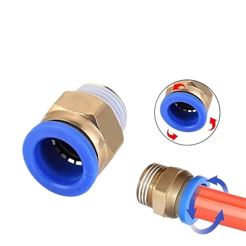 Evite pérdidas de aire con conectores neumáticos PC 6mm rosca M5 3