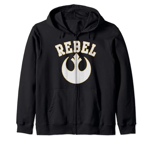 Star Wars REBEL Logo Collegiate Sport Jersey Sudadera con Capucha