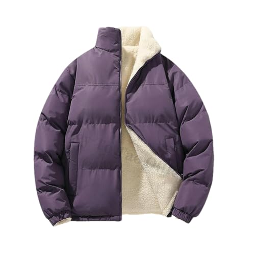 Veste rembourrée homme coupe-vent et imperméable en peau d'agneau