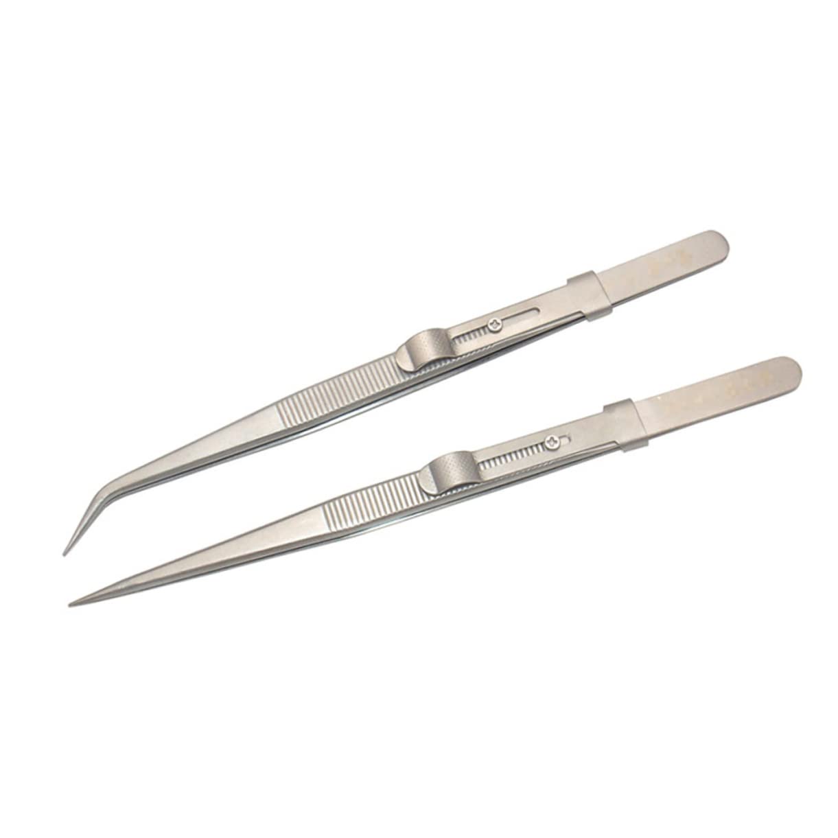 Mipcase 6pezzi Pinzette Acciaio Inossidabile Con Punta Sottile e Curva Per Manicure Riparazioni e Gioielli Pinzette Multifunzionali e Antiscivolo Per Uso Professionale e Personale