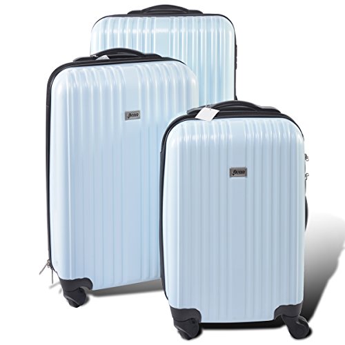 Set de valises Penn en bleu pastel de 66 cm pour voyager avec style