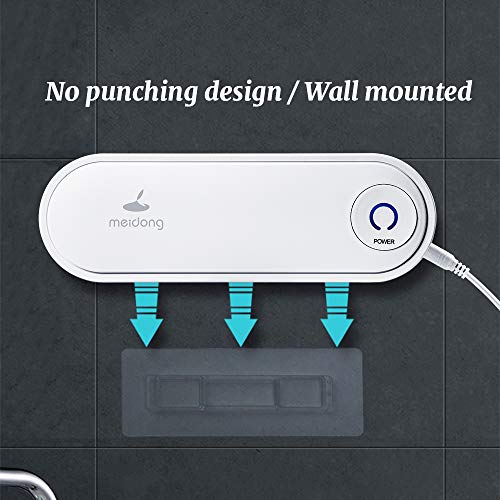 Toothbrush Holder, Meidong Toothbrush Organizer With 5 Slots, Built in Carbon Fiber Superior Material 5 Min Internal Timer USB Charging No Punch 2 Stickers,For Electric/ Regular Toothbrush - Thumbnail 5