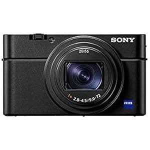 Sony RX100 VII | Premium Bridge-Kamera (1,0-Typ-Sensor, 24-200 mm F2.8-4.5 Zeiss-Objektiv, Autofokus zur Augenverfolgung für Mensch und Tier, 4K-Filmaufnahmen und neigbares Display), Schwarz