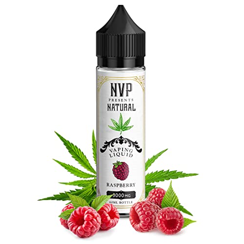 NVP-Vape-Liquid-for-Anxiety-Stress-and-Pain-Relief-100-Natural-Vape-Juice-No-Nicotine-Vape-E-Liquid-for-All-Day-Vaping-Raspberry-Flavour-3000-MG-60ml
