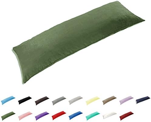 TAOSON - Funda para almohada 100 % algodón de 300 hilos, funda para almohada, funda para cojín, con cremallera, solo funda, sin inserto