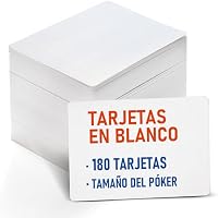 LotFancy 180 Hojas Tarjetas de Juego Poker Tamaño, baraja de