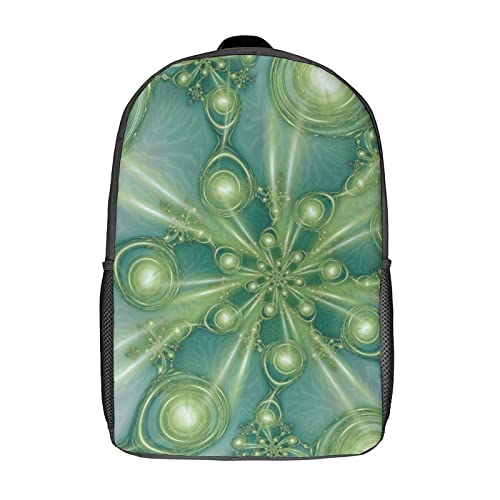 Sac à dos Fractal 17 pouces pour voyage scolaire et adolescents unisexe