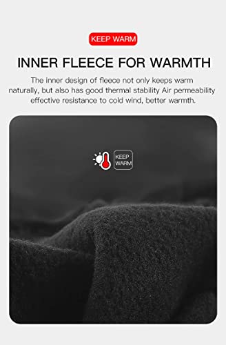 WESTWOOD FOX WFX Cycling Gloves Touchscreen Thermal Running Gloves Black Winter Gloves Warm Windproof Non-slip Fleece Lining Bike Gloves Warm Gloves for Men Women (S, Black) - Image 7