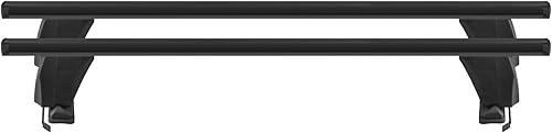 OMAC Juego de barras transversales de techo liso para Mazda CX-30 2020 a 2023, portaequipajes, 110 libras, aluminio, 2 piezas, negro