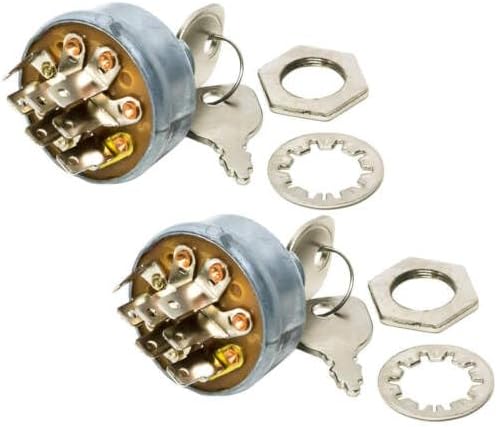 Replacement For Compatible With 2PK Ignition Starter Switch with Keys for MTD 461004X92A 925-1717 725-1717