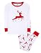 Leveret White Reindeer Pajama 2 Years