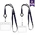 Produktbild HONZUEN Ausweishülle, Ausweis JoJo mit Einstellbare Lanyard für ID Badge Holder Business Ausstellung Büro Kartenhalter Busfahrkarten Hülle Schüler (2 Stück Kit)