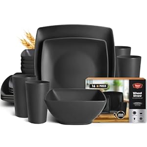 Teivio 16-piece Plastic Wheat Straw...