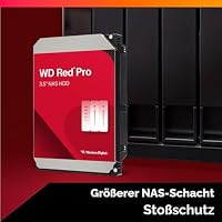 WD Red Pro 14TB NAS 3,5" Interne Festplatte – 7200 RPM Klasse, SATA 6Gb/s, CMR, 512MB Cache – Ansicht 3