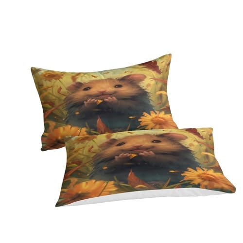 Parure de lit cochon d'Inde 260x220cm avec impression 3D haute définition en microfibre - 4
