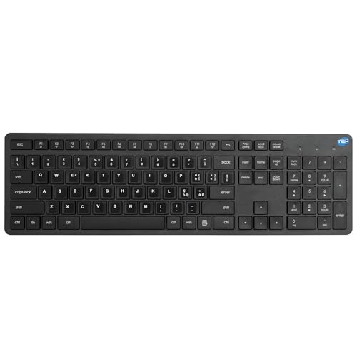 Clavier sans fil ultra-plat avec nano-récepteur USB et disposition QWERTY Simpletek