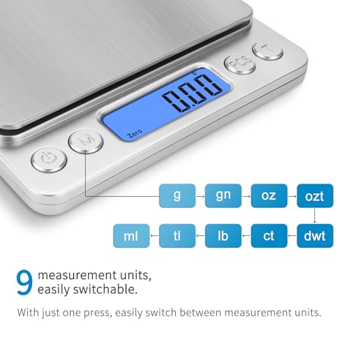 Toprime Digital Gram Scale 500g 0.01g Food Scale Kitchen High Precision by toprime - Used condition - Image 3